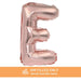 Air Filled Rose Gold Mylar Letter Balloon, 16" | 1 ct - Zurchers