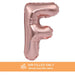 Air Filled Rose Gold Mylar Letter Balloon, 16" | 1 ct - Zurchers