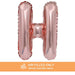 Air Filled Rose Gold Mylar Letter Balloon, 16" | 1 ct - Zurchers