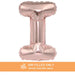 Air Filled Rose Gold Mylar Letter Balloon, 16" | 1 ct - Zurchers