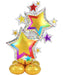AirLoonz Decorative Star Cluster Balloon Uninflated 59" | 1 ct - Zurchers