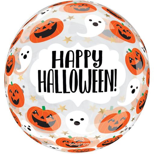Pumpkins & Ghosts Clearz Orbz Balloon 18" | 1 ct - Zurchers
