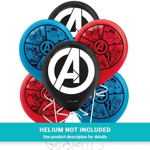 Avengers Flat Printed Latex Balloons 12" | 6ct - Zurchers