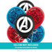 Avengers Flat Printed Latex Balloons 12" | 6ct - Zurchers