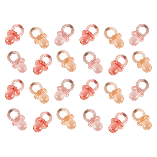 Mini - Pacifiers Party Favors Pink 1" x 1/2" | 24ct - Zurchers