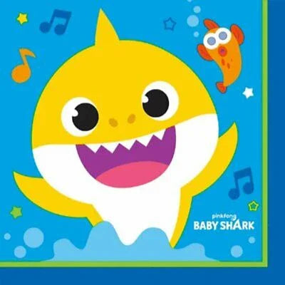 Baby Shark Lunch Napkins | 16ct - Zurchers