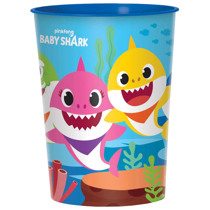 Baby Shark Plastic Favor Cup 16oz | 1ct - Zurchers