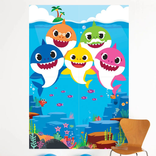 Baby Shark Scene Setter, 59" x 65" | 4 pcs - Zurchers