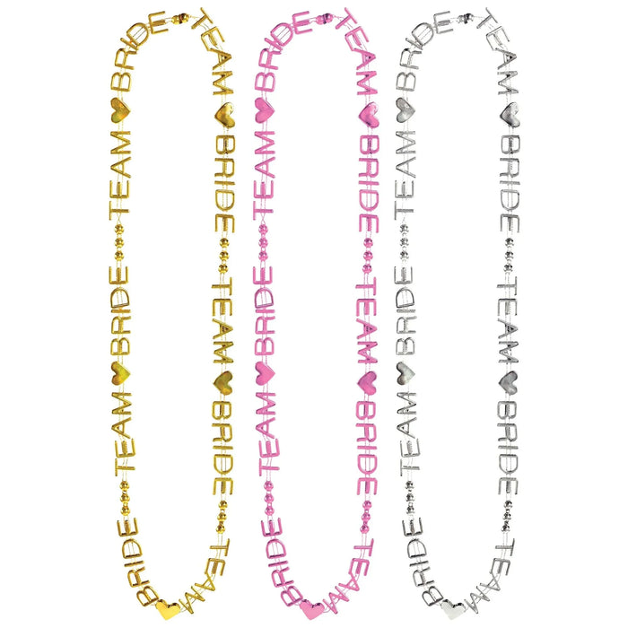 Bachelorette Team Bride Word Beads 32" | 6ct - Zurchers