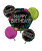 Let's Glow Crazy Birthday Balloon Bouquet | 5 pcs - Zurchers
