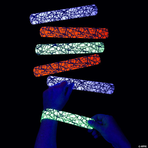Black Light Slap Bracelets 9" | 1 ct - Zurchers