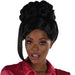 Black Beehive Updo Hairpiece with Clip - In Side Bangs | 1 ct - Zurchers