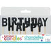 Black Happy Birthday Pick Candle - Zurchers