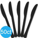 Black Heavy Duty Plastic Knives | 50ct - Zurchers