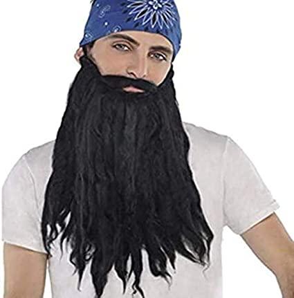 Black Plush Beard & Moustache | 1ct - Zurchers