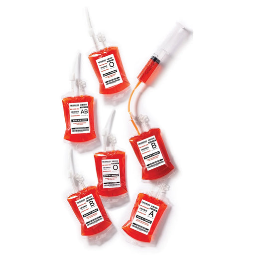 Halloween Blood Bag Drink Pouches 12.5” x 4” | 10ct - Zurchers