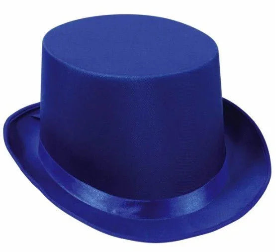 Blue Satin Sleek Top Hat | 1ct - Zurchers