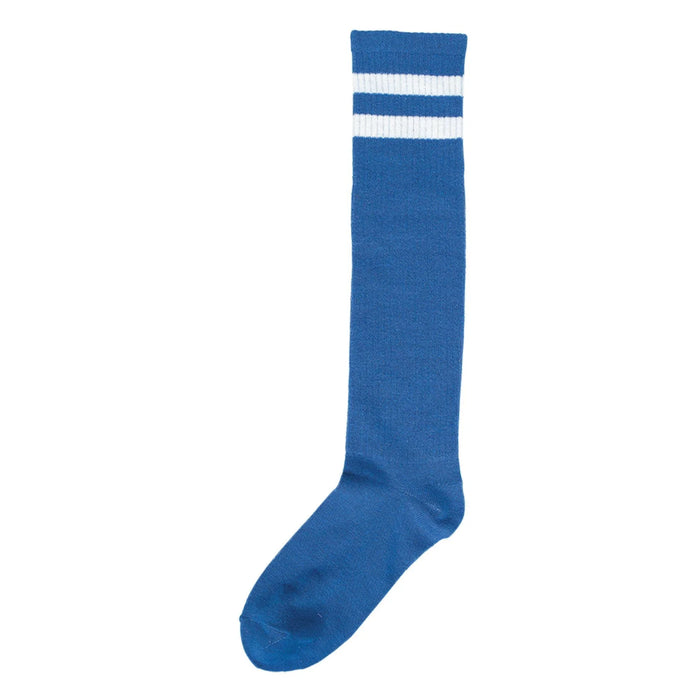 Blue w/White Stripes Knee Socks | 1pr - Zurchers