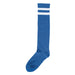 Blue w/White Stripes Knee Socks | 1pr - Zurchers