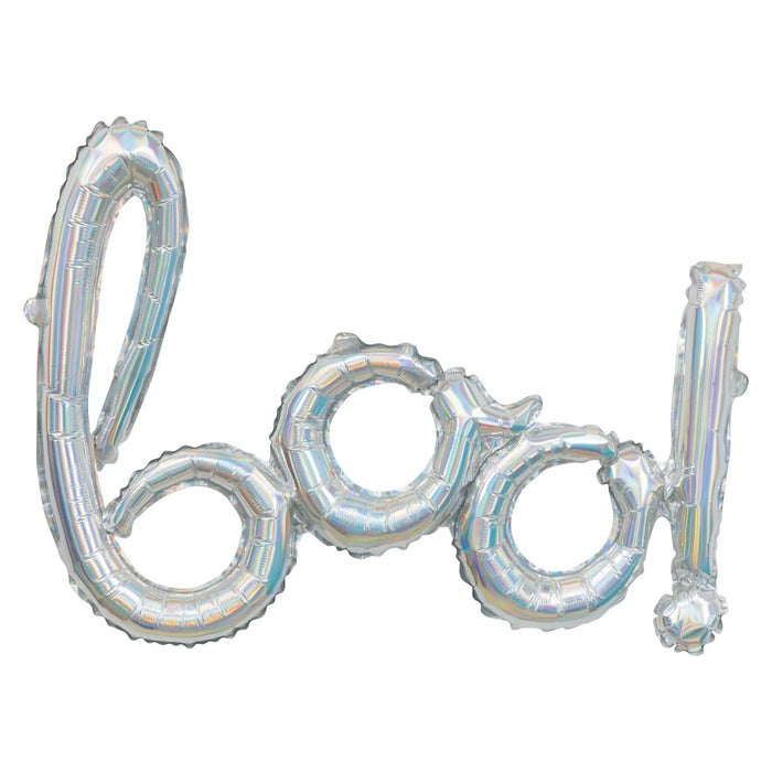Iridescent "Boo!" Balloon Banner | 1 ct - Zurchers