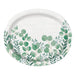 Fresh Greens Botanical Oval Paper Plates 12" | 8ct - Zurchers