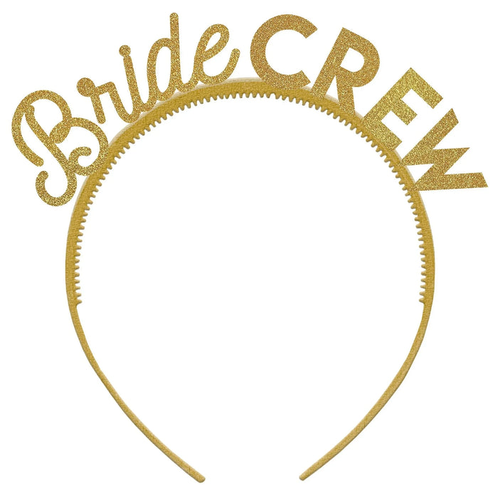 "Bride Crew" Plastic Headband | 6ct - Zurchers