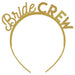 "Bride Crew" Plastic Headband | 6ct - Zurchers