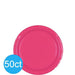 Bright Pink Dessert Paper Plates 6.75" | 50ct - Zurchers