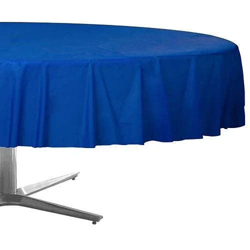 Bright Royal Blue Round Table Cover 84" | 1ct - Zurchers
