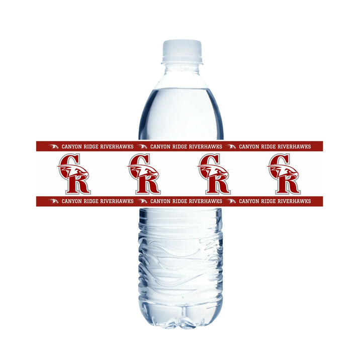 Canyon Ridge High School Water Bottle Labels | 12 ct - Zurchers