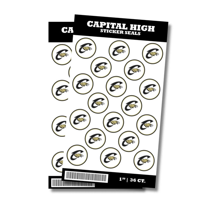 Capital High School Sticker Seal 1" | 36 ct - Zurchers