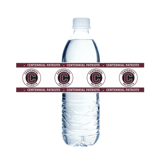Centennial High School Water Bottle Labels | 12 ct - Zurchers