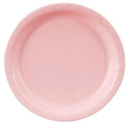 Classic Pink Paper Plates, 9'' | 20 ct - Zurchers