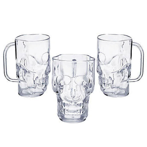 Clear Skull Mugs 16oz.| 1ct. - Zurchers