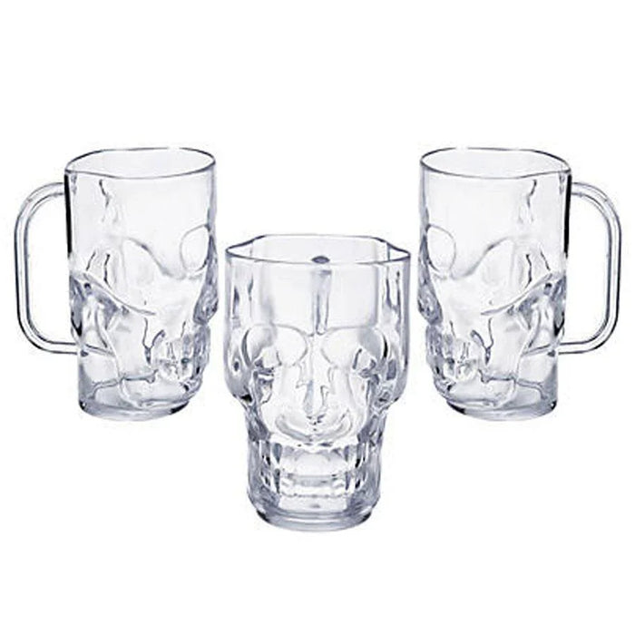 Clear Skull Mugs 16oz.| 1ct. - Zurchers