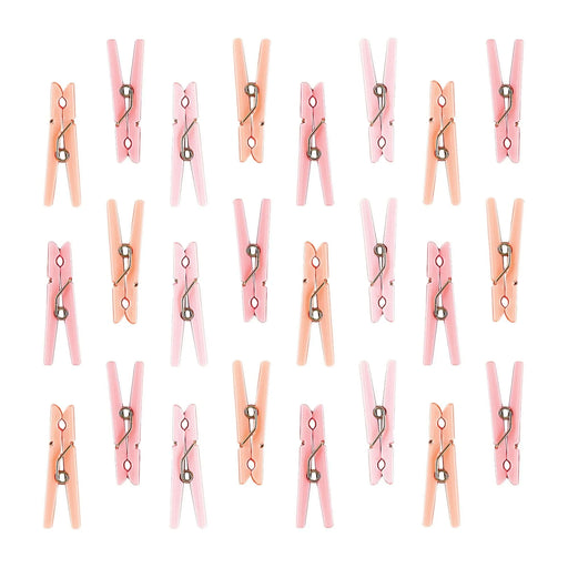 Clothespins Party Favors Pink 1 3/8" x 3/8" | 24ct - Zurchers