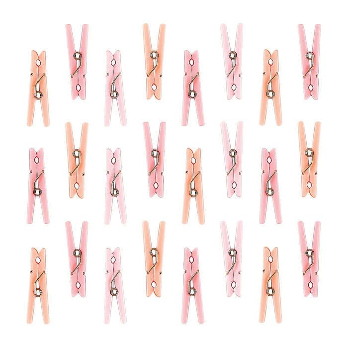 Clothespins Party Favors Pink 1 3/8" x 3/8" | 24ct - Zurchers