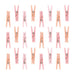Clothespins Party Favors Pink 1 3/8" x 3/8" | 24ct - Zurchers