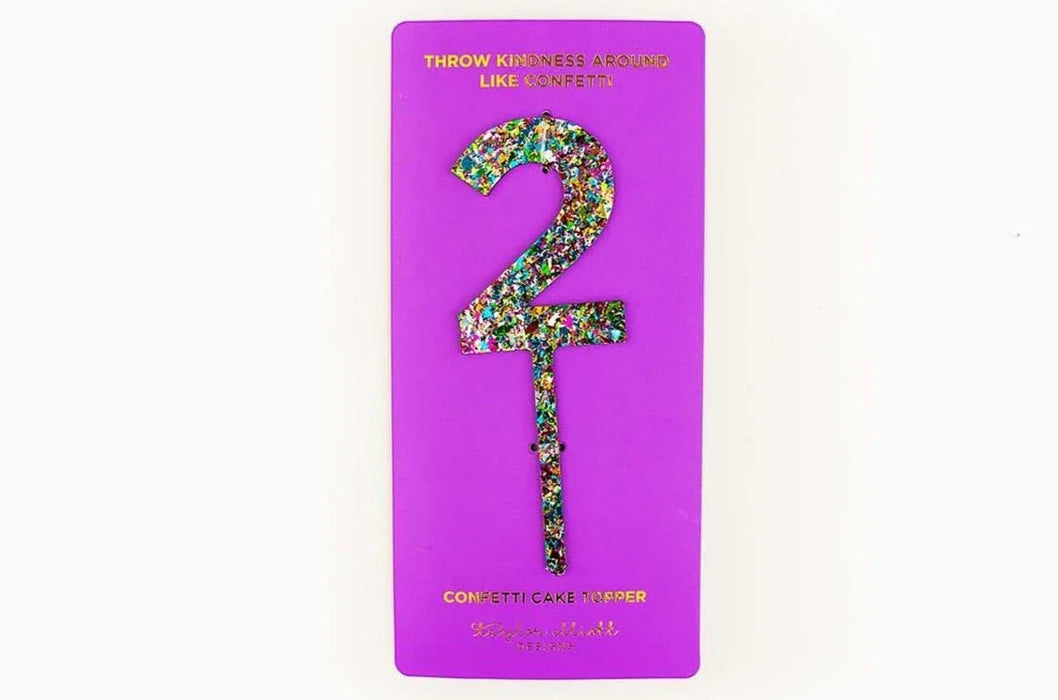 Colorful Confetti Cake Topper 2 | 1ct - Zurchers