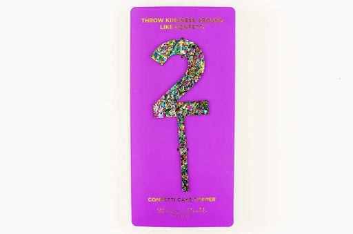 Colorful Confetti Cake Topper 2 | 1ct - Zurchers