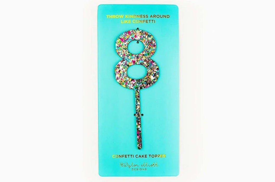 Colorful Confetti Cake Topper 8 | 1ct - Zurchers