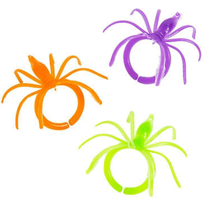 Colorful Halloween Spider Rings | 144 ct - Zurchers