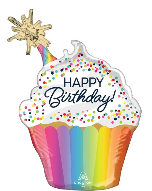 Confetti Sprinkle Birthday Super Shape Mylar Balloon 31" | 1 ct - Zurchers