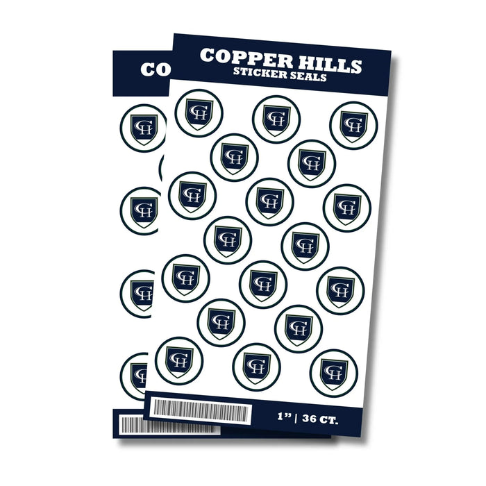 Copper Hills High School Sticker Seal 1" | 36 ct - Zurchers