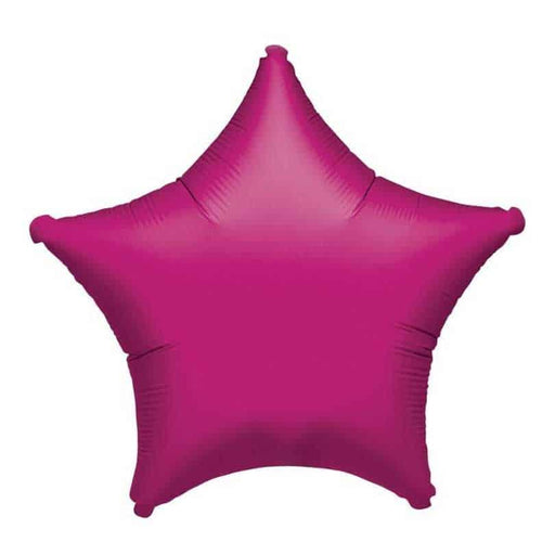 Fuchsia Star Mylar Balloon, 18'' | 1 ct - Zurchers