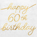 Golden Age 60th Birthday Beverage Napkins 16pk | 1ct - Zurchers