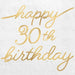 Golden Age 30th Birthday Beverage Napkins 16pk | 1ct - Zurchers