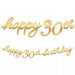 Golden Age 30th Birthday Letter Banner | 1ct - Zurchers