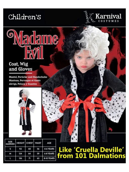 Madame Evil Childs Costume, Small | 1ct - Zurchers