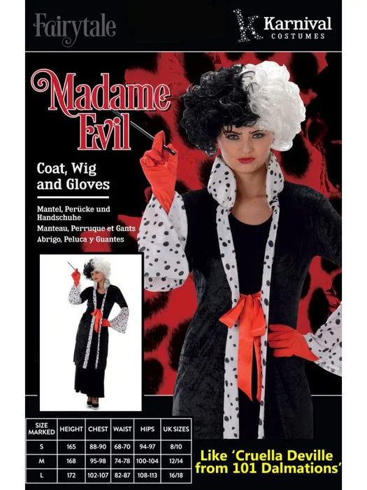 Madame Evil Women's Costume, X - Small | 1ct - Zurchers